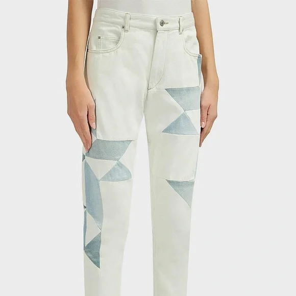 Isabel Marant Etoile “Lea” Geometric Pattern Jeans